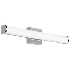 Basis 24-Inch 120V 2700K LED Bath Light in Chrome by Visual Comfort Modern
