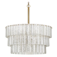 Museo 24-Inch Mercury Glass Pendant in Satin Brass by Craftmade Lighting
