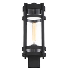 Tofino Textured Black Post Light by Nuvo Lighting