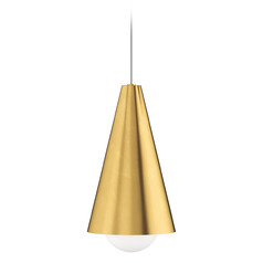 Mini Joni LED Pendant in Brass by Visual Comfort Modern