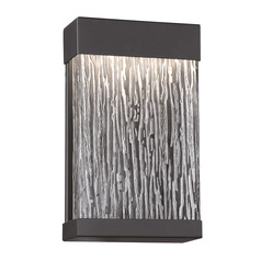 Tiffany 12-Inch Outdoor LED Sconce in Black by Eurofase Lighting