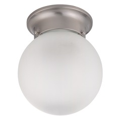 6-Inch Brushed Nickel Flush Mount by Nuvo Lighting