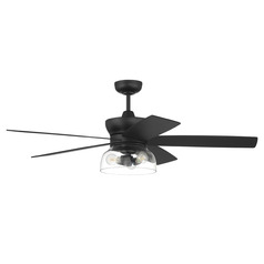 Gibson Flat Black LED Ceiling Fan by Craftmade Lighting
