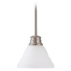7-Inch Empire Brushed Nickel Mini Pendant by Nuvo Lighting