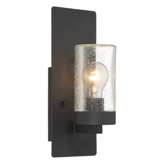 Indie Textured Black Sconce by Nuvo Lighting