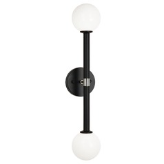 Stellar Black & Chrome Sconce by Matteo Lighting