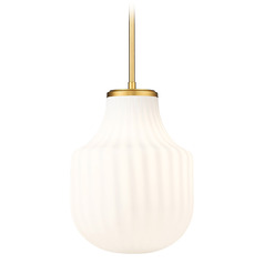 Z-Lite Newbury Modern Gold Mini-Pendant Light with Bowl / Dome Shade