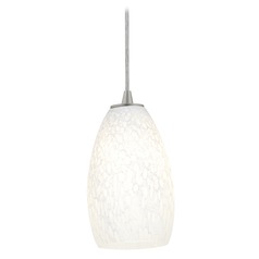Modern Mini Pendant with White Glass by Access Lighting