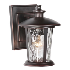 Summerhays 11-Inch Oiled Bronze Gilded Outdoor Wall Light by Craftmade Lighting