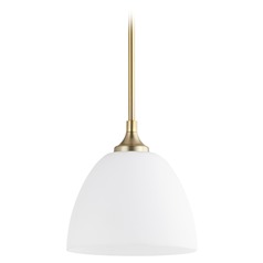Enclave Aged Brass Mini Pendant by Quorum Lighting
