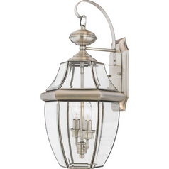 Newbury Outdoor Wall Light in Pewter by Quoizel Lighting