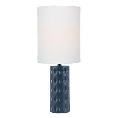 Delta Jet Black Table Lamp by Lite Source Lighting