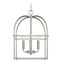 Aubrey 12.50-Inch Lantern in Brushed Nickel by HomePlace by Capital Lighting
