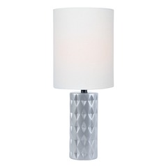 Delta Silver Table Lamp by Lite Source Lighting