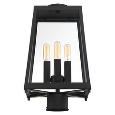 Halifax Matte Black Post Light by Nuvo Lighting