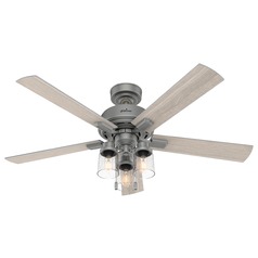 52-Inch Hartland Fan in Matte Silver by Hunter Fan Company