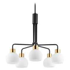 Maxim Lighting Coraline Bronze & Satin Brass Chandelier
