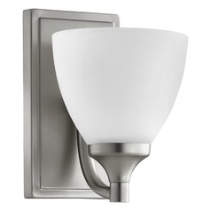 Enclave Satin Nickel Sconce by Quorum Lighting