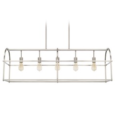 Aubrey 45.75-Inch Linear Pendant in Brushed Nickel by HomePlace by Capital Lighting