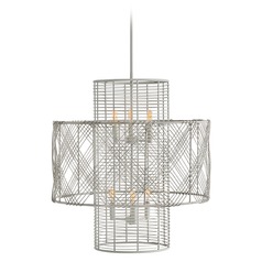 Nikko Medium Chandelier in Light Ashwood by Hinkley Lighting