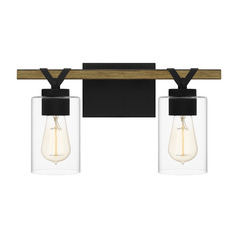 Devon Court Bathroom Light in Matte Black by Quoizel Lighting