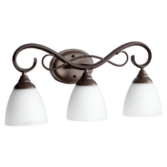 Powell Oiled Bronze Bathroom Light by Quorum Lighting