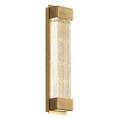 Tower 14-Inch LED Sconce in Aged Brass 3500K by Modern Forms