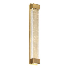 Tower 20-Inch LED Sconce in Aged Brass 3500K by Modern Forms