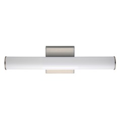 Rail Satin Nickel LED Vertical Bathroom Light by Maxim Lighting