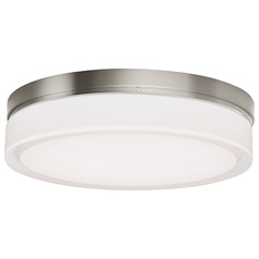 Cirque Large 2700K LED Flush Mount in Nickel by Visual Comfort Modern