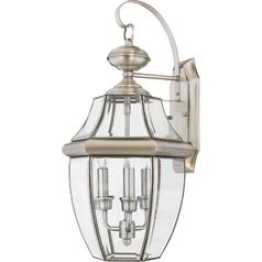 Newbury Outdoor Wall Light in Pewter by Quoizel Lighting
