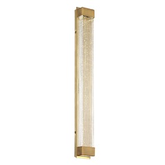 Tower 27-Inch LED Sconce in Aged Brass 3500K by Modern Forms