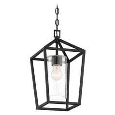Hopewell Matte Black Outdoor Hanging Light by Nuvo Lighting