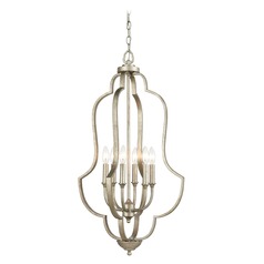 Elk Lighting Lanesboro Dusted Silver Pendant Light