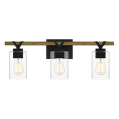 Devon Court Bathroom Light in Matte Black by Quoizel Lighting