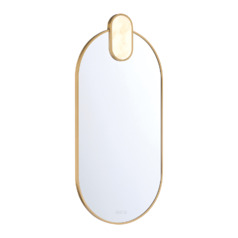 Mrissa 45-Inch 3CCT LED Mirror in Gold by Eurofase Lighting