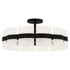 Quoizel Lighting Sweeney Matte Black Semi-Flushmount Light