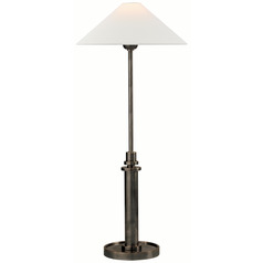 Visual Comfort Signature Collection Hargett Bronze Console & Buffet Lamp with Coolie Shade
