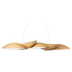 Sydney Aged Brass LED Linear Light with Oval Shade by Modern Forms