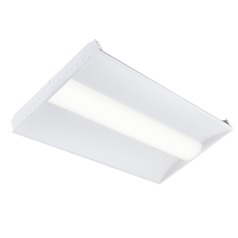 Recesso 46W 2x4 White LED Troffer 5000K 6210 LM 0-10V Dimmable