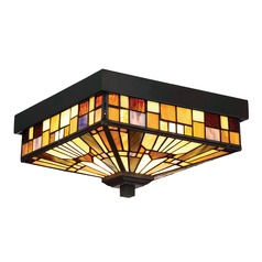 Inglenook Valiant Bronze Flush by Quoizel Lighting
