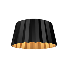 Alora Lighting Plisse Matte Black Flushmount Light