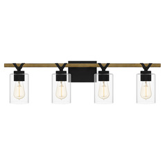 Devon Court Bathroom Light in Matte Black by Quoizel Lighting