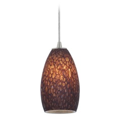 Modern Mini Pendant with Brown Glass by Access Lighting