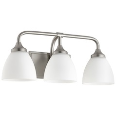 Enclave Satin Nickel Bathroom Light by Quorum Lighting