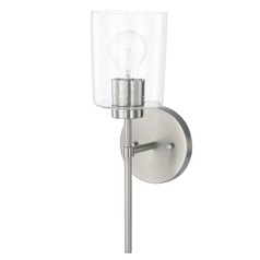 Greyson 15.50-Inch Brushed Nickel Sconce by HomePlace by Capital Lighting