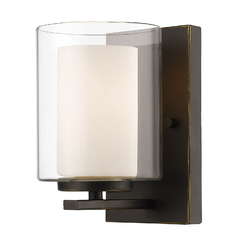 Willow Olde Bronze Sconce by Z-Lite