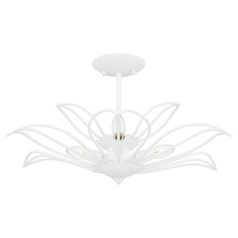 Quoizel Lighting Tallulah Sand White Semi-Flushmount Light