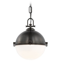 Chapman & Myers Adrian Large Globe Pendant in Bronze by Visual Comfort Signature