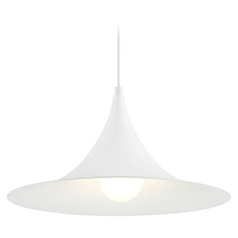 Costa Matte White LED Pendant by Access Lighting